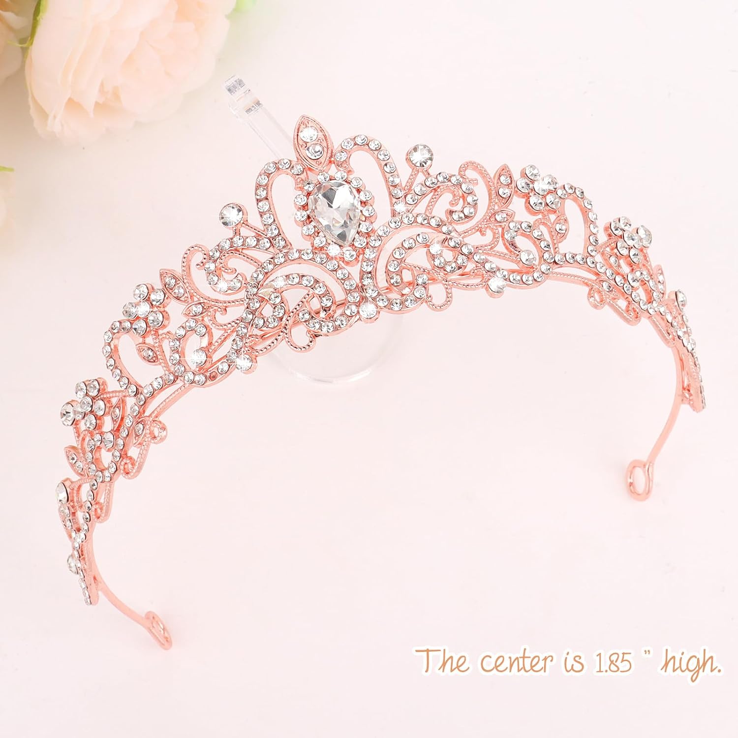 Birthday Girl Crown and Sash - Rose Gold Tiara Birthday Decorations for Women and Girls