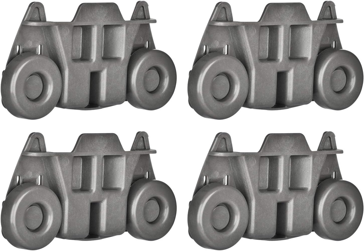 4-Pack W10195416 Dishwasher Wheels Replacement for Kitchen-Aid Whirlpool Maytag Kenmore JennAir Amana, Ultra Durable Lower Dishrack Wheels, Replace Part Number 4245021 PS11722152 W10195416V