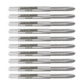 Accusize Spiral Point Tap 8-32NC H2 HSS 2-Flute, 10 Pc Set