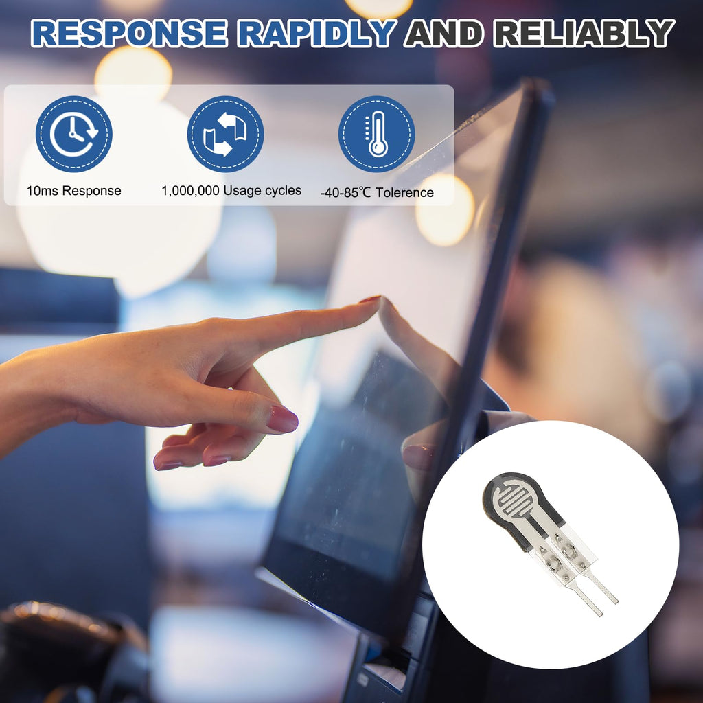 MECCANIXITY Thin Film Pressure Sensor,30g-10kg Force Sensing Resistor,2Pcs