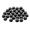 MECCANIXITY 30 Pcs M4x0.7mm Aluminum Alloy Lock Nuts Hex Nut Black