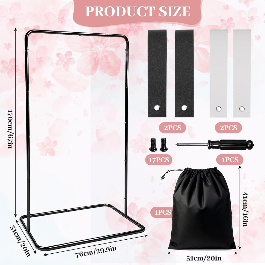 Wedding Sign Stand Holder, Adjustable Wedding Welcome Sign Holder with 2 Pair Hanging Strap and one Storage Bag