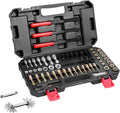 VEVOR Thread Restorer Kit 61Piece Thread Chaser Set - UNC UNF and Metric Thread Restorer Tool wit Thread Files Storage Case - Heat Treated Steel for Mechanics DIY Enthusiasts