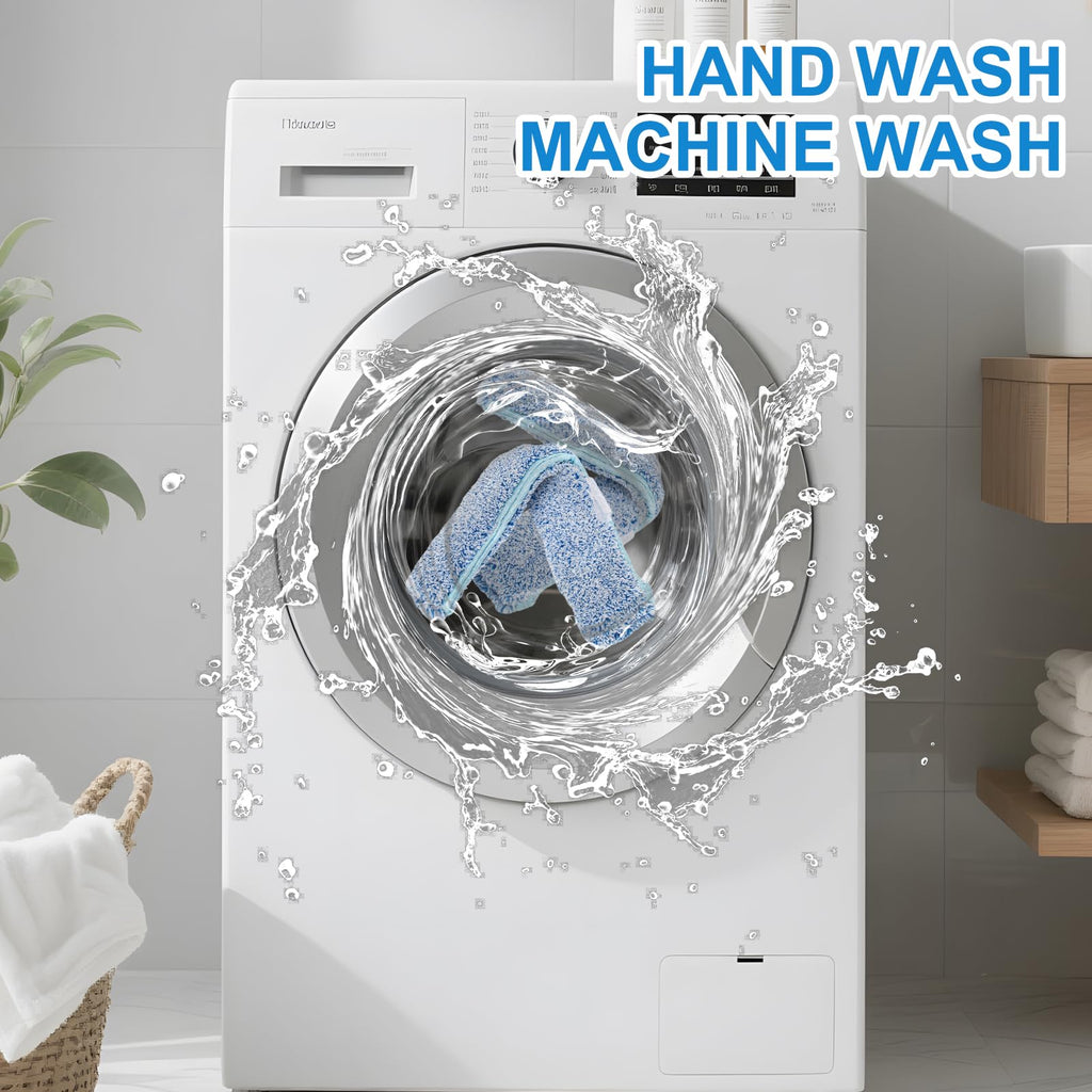 4 Packs 15" Microfiber Window Scrubber Refill Replacement Compatible with Unger Professional Window Cleaning Tool