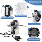 Universal Bathroom Vent Exhaust Fan Motor Replacement Electric Motors Kit SM550 for Nuton Broan 50CFM, 120V Replace C01575 65100 EM550 EM750