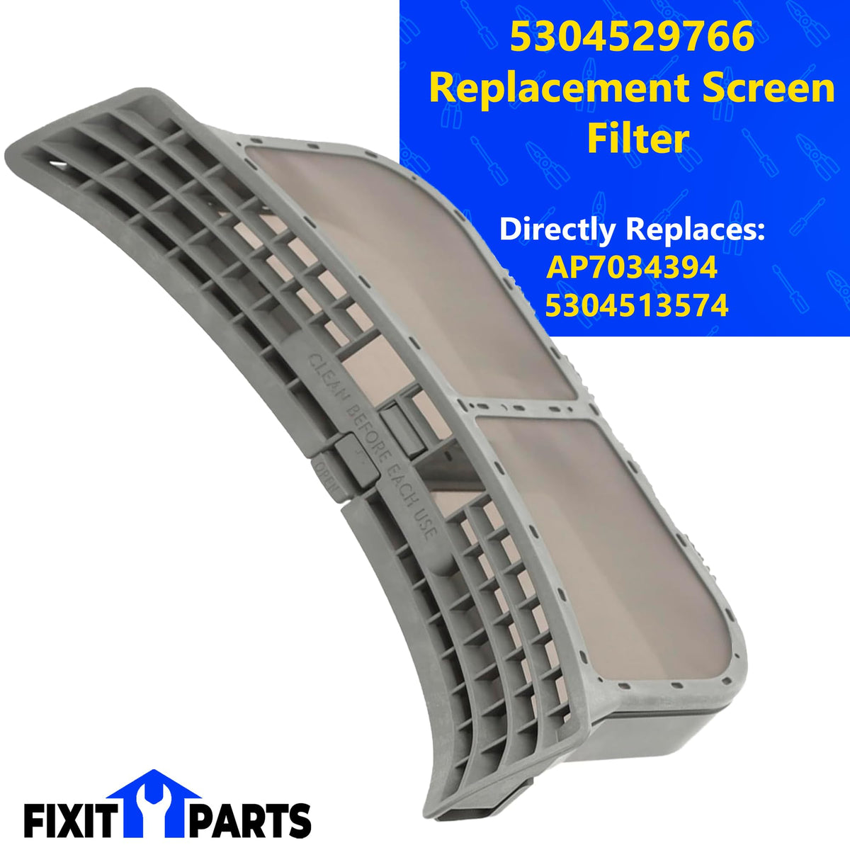 5304529766 Replacement Dryer Lint Screen Filter for Frigidaire 13 ¾"