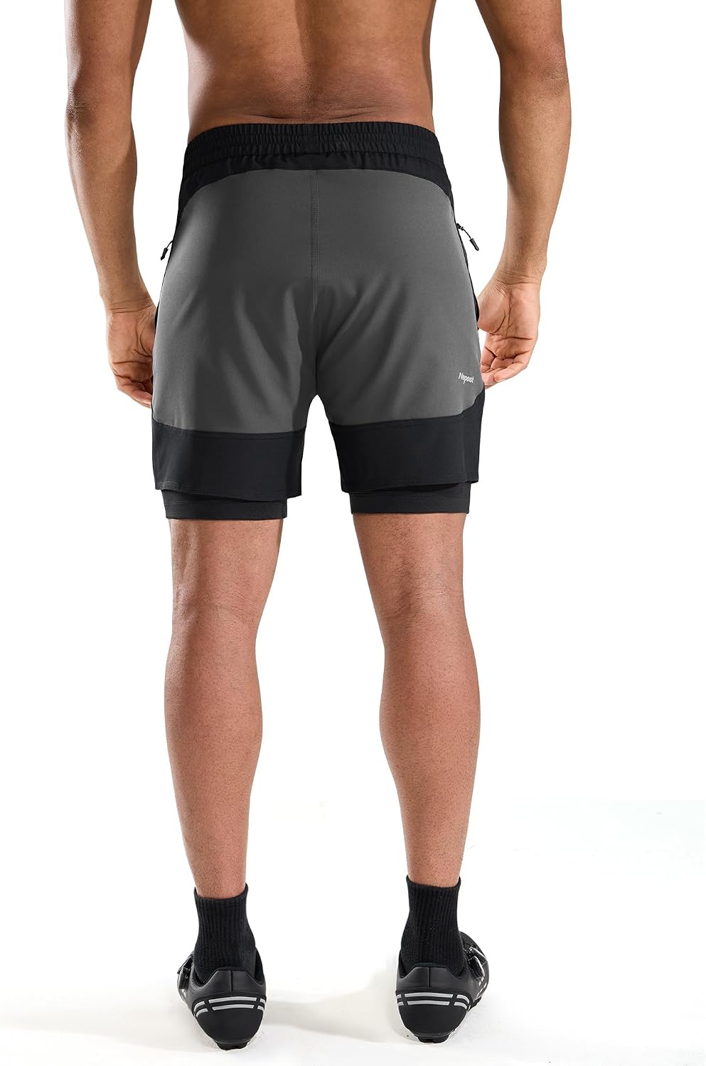 Mens Mountain Bike Shorts 3D Padded MTB Shorts Bicycle Biking Biker Baggy Cycling Shorts with Zipper Pockets
