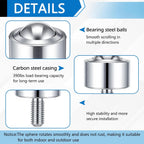 4 Pcs 1 Inch Steel Roller Ball Transfer Bearing Caster