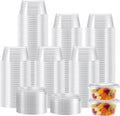 360 Set 2 oz Jello Shot Cups with Lids, Small Plastic Condiment Cups