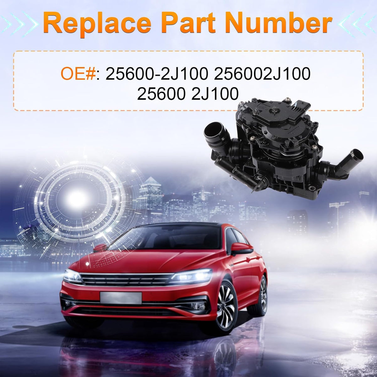 25600-2J100 Thermostat Housing Assembly Fits for Hyundai