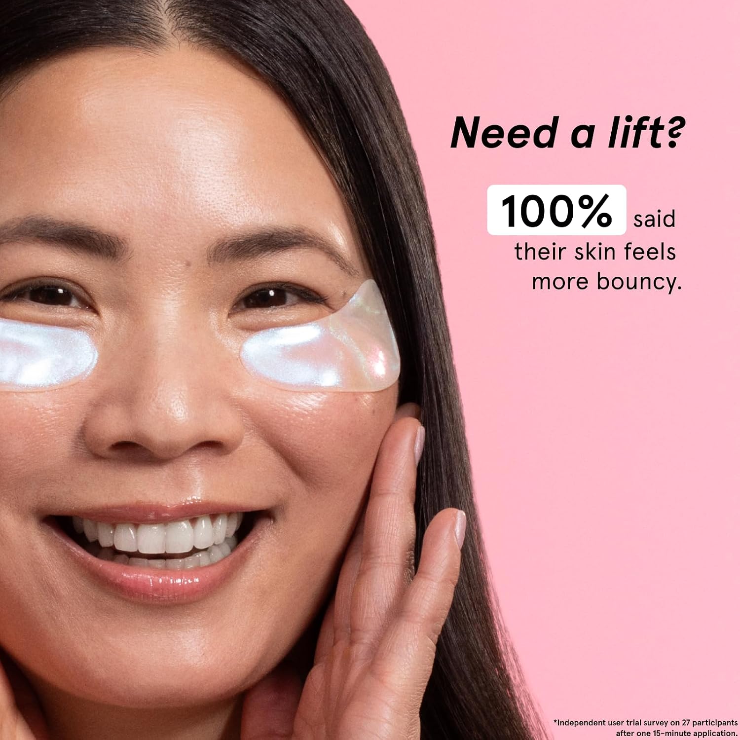Peptide Under Eye Patches with Niacinamide & Rice Extract | Firming Eye Masks for Dark Circles and Puffiness - Small