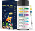 Aquarium Test Kits(100 Strips)-7 in 1 Fish Tank Water Freshwater&Saltwater Quality Test with pH, Carbonate