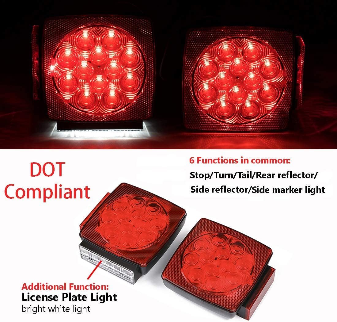 12V Submersible LED Trailer Lights & Wiring Kit