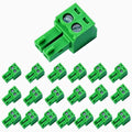 20Pcs 2 Pin 3.81mm Pitch Pluggable PCB Screw Terminal Block Plug Connector Phoenix Connector for 28-16AWG