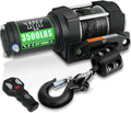 3500 lb ATV Winch with Wireless Remote and Wired Switch, 12V DC Electric Winch 7/32"x 30FT Synthetic Winch Rope with