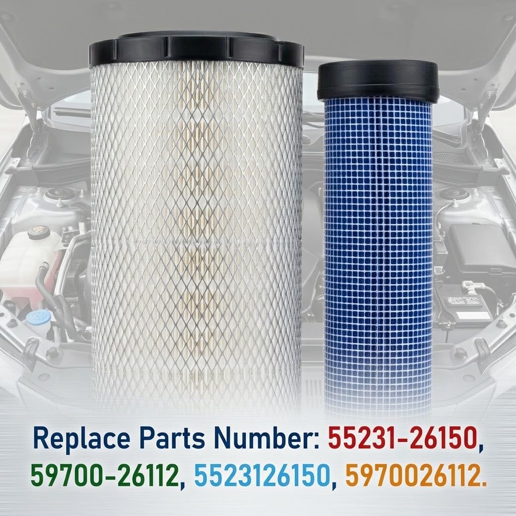 55231-26150 59700-26112 Filter kit Fit for Kubota Compact Track Loader