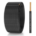 14 Gauge THHN Wire, Stranded Oxygen-Free Copper Wire, Black, 50FT