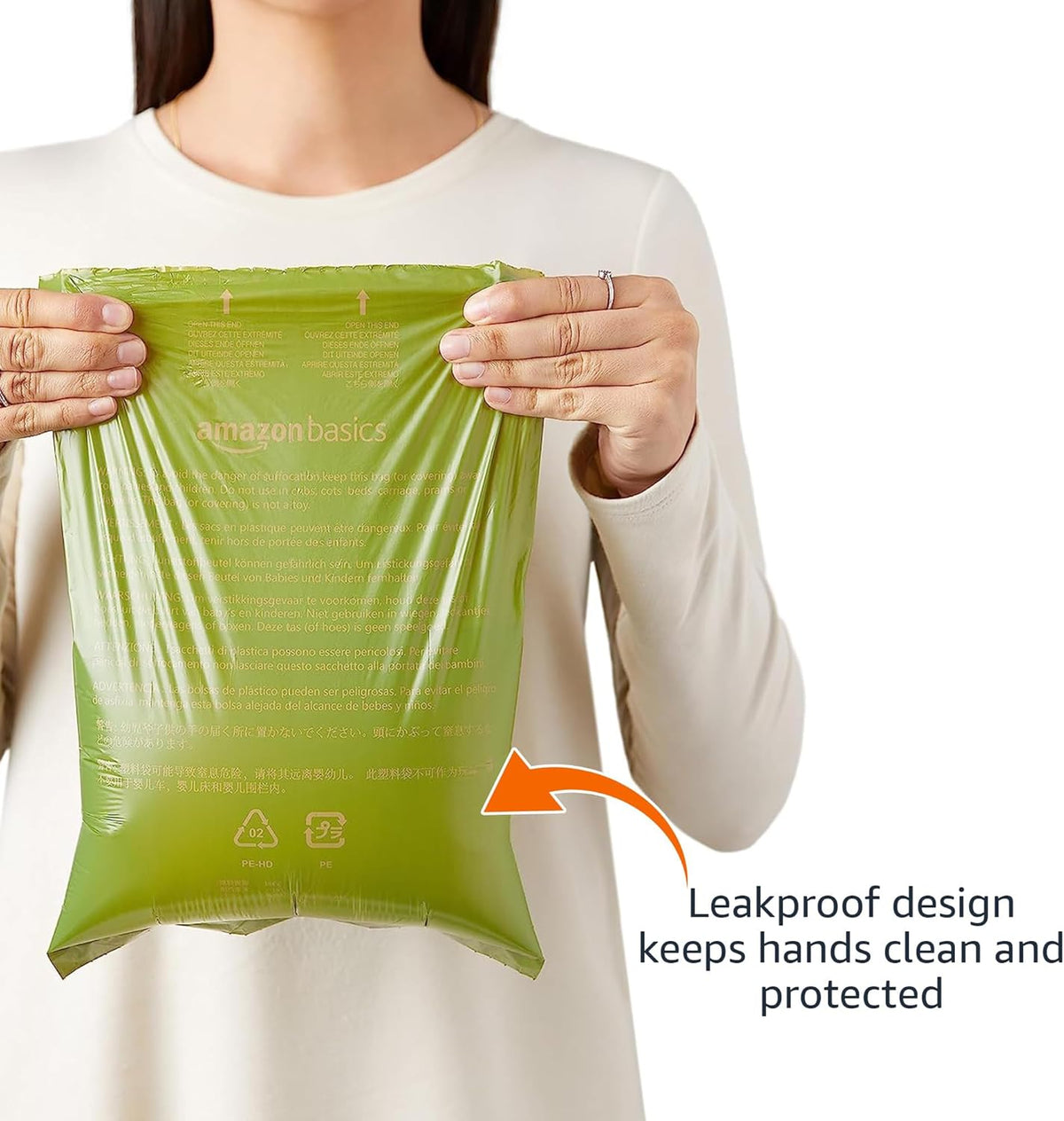Premium Leak Proof Dog Poop Bags with Dispenser and Leash Clip, Lavender Scented, 13" x 9", 270 Count (18 Rolls of 15)