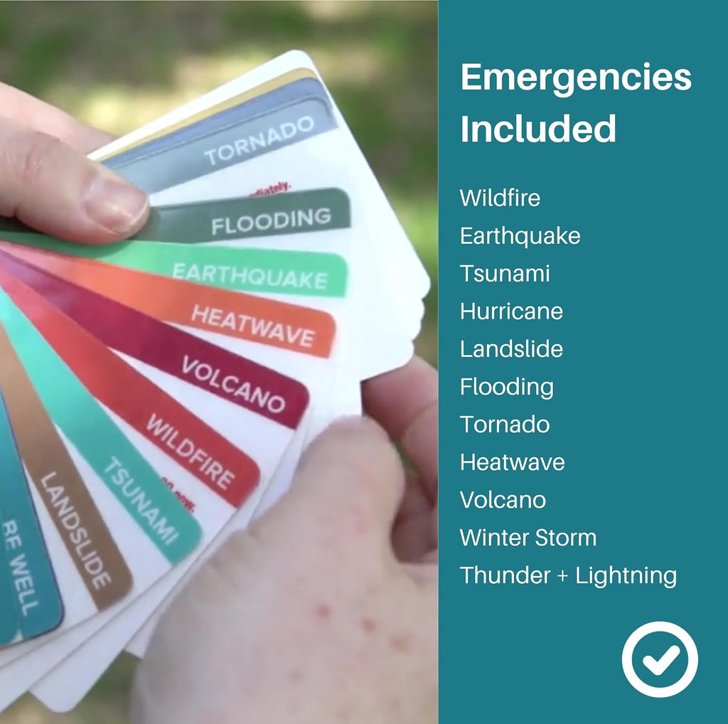 Disaster Guide for Emergency Preparedness Kit – Waterproof Wildfire, Earthquake & Hurricane Survival | 12 Disasters |