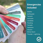 Disaster Guide for Emergency Preparedness Kit – Waterproof Wildfire, Earthquake & Hurricane Survival | 12 Disasters |