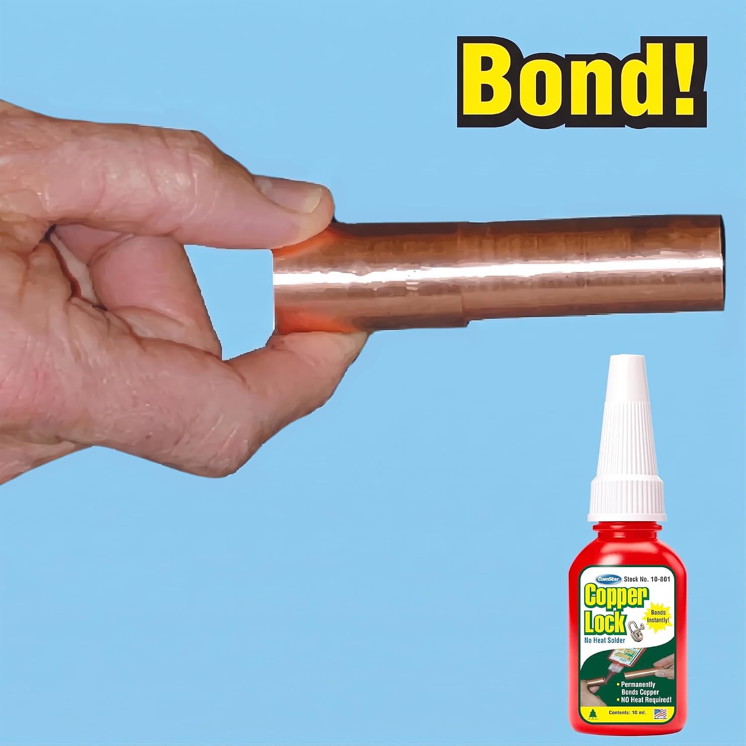 Copper Lock 10 ml No-Heat Liquid Solder, Pipe & Coupling Solder