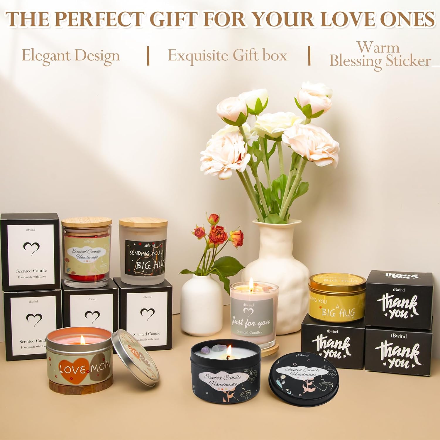 Candle Making Kit, Soy Candle Making Supplies DIY Candle Craft Tools for Adults, Beginners with 8 Pleasant Scents