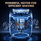 Electric Foil Shaver for Men, Compact Face Shaver, 3 Floating Foils
