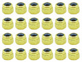 RACOFSB 24 Pcs Fingerboard Locknuts Professional Self Lock Nuts with Nylons Insert (Gold)