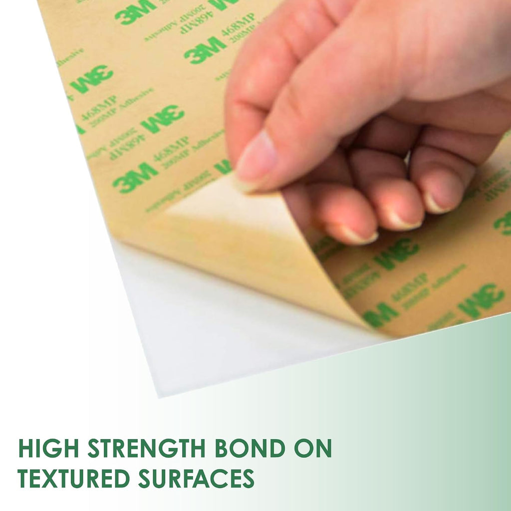Double Sided Transfer Sheet, 468MP Adhesive Transfer Tape, 4in x 5yd