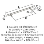 6-5/16" Bar Pulls Stainless Steel Drawer Pull