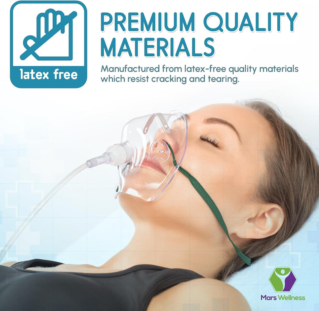 Oxygen Tubing - Clear Crush Resistant Oxygen Tubes - 7 Foot