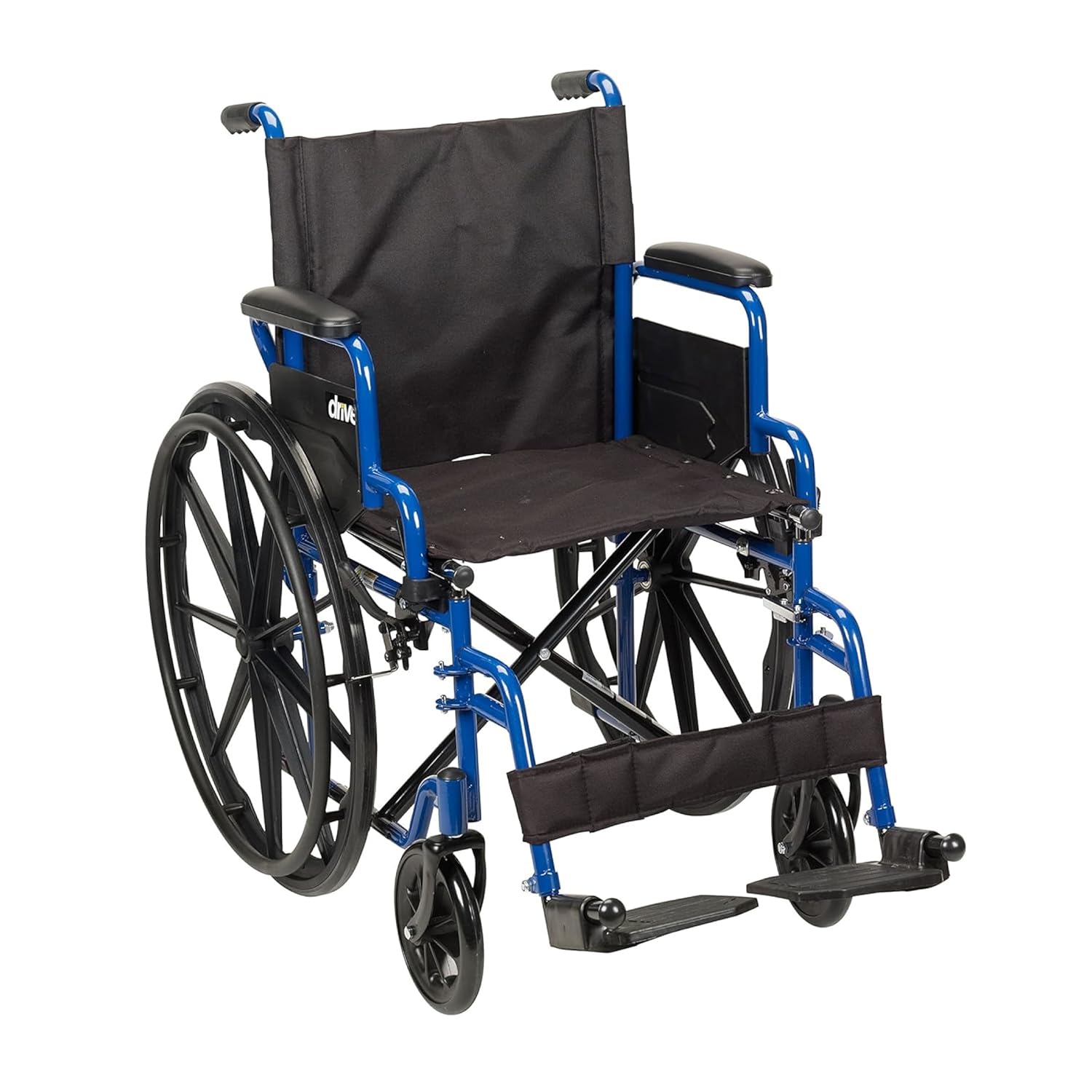 Blue Streak Lightweight Wheelchair, Footrests, 18" Seat