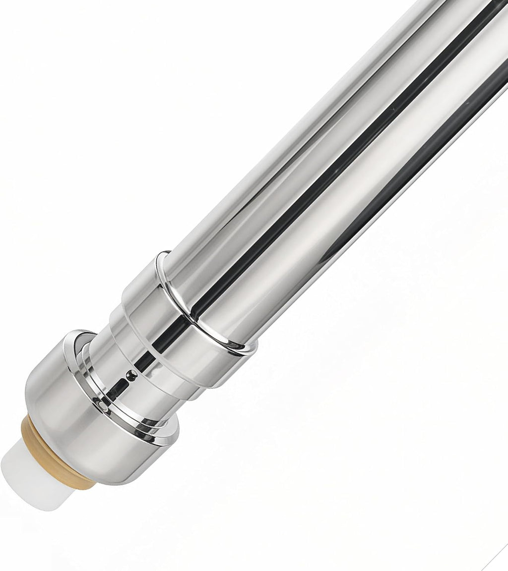 Frost Free Sillcock 14 Inch with Vacuum Breaker - Push Fit Connection - Lead-Free Brass Outdoor Faucet, Anti-Siphon