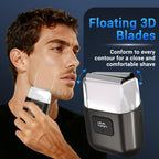 Electric Foil Shavers for Men: IPX7 Waterproof, 2-Speed Modes