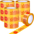 10 Rolls 2 Inch Security Packing Tape, Tamper Proof Tape, Yellow