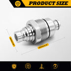 Jecoupoon 48MM Thread Hydraulic Flat Face Quick Coupler Kit 7246802 7246799