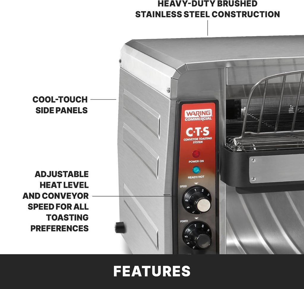 Heavy-Duty Conveyor Toaster with 1000+ Slices per Hour