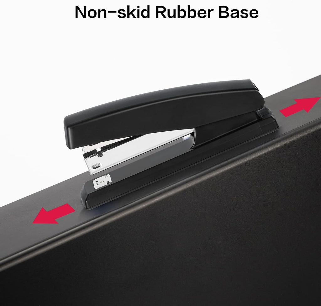 Stapler, 25 Sheet Capacity, 1000 Staples & Staple Remover, Black