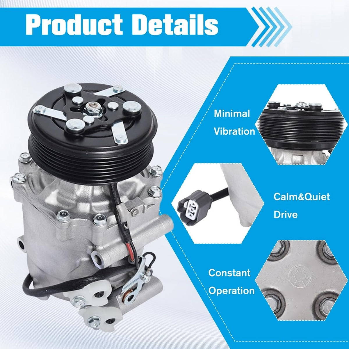 LABLT A/C Compressor Replacement for Civic 1.7L 2002-2005