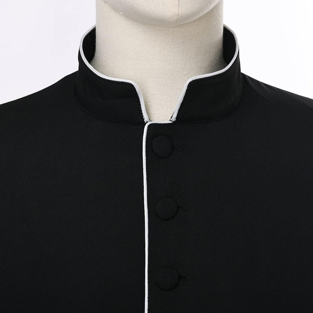Men's Clergy Cassock Church Minister Robe Vestment for Pastor