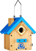 Birdhouses for Outdoors, Blue Hanging Wren House, Warming Gifts