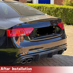 Real Carbon Fiber Rear Diffuser for Audi S5 A5 Sline B8.5 2013-2017