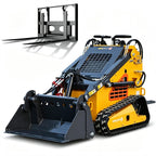 Mini Skid Steer Loader with 24hp Engine, Stand-on tracked loader.