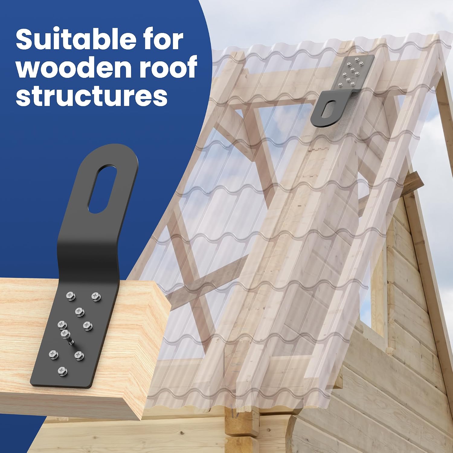 Roof Safety Anchor,Permanent Roof Anchor For Fall Protection Connects To Wood Surfaces,Metal Roofing Anchor Use With