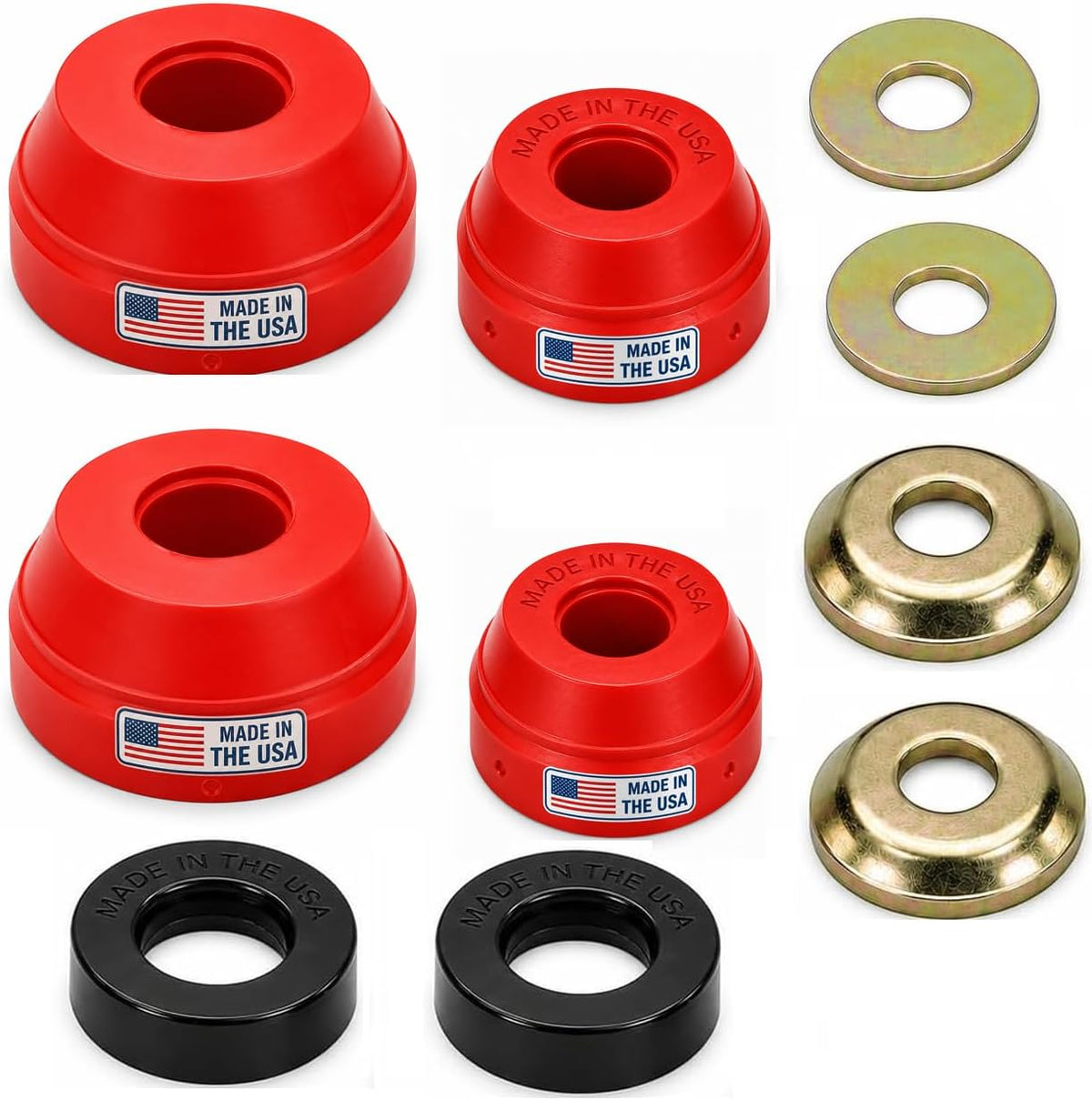 (Pair) Front Suspension Radius Arm Bushing Kit for Bronco Ranger Ford F-150 F-250 F-350 Explorer Mazda B2300 B3000 B4000 Navajo
