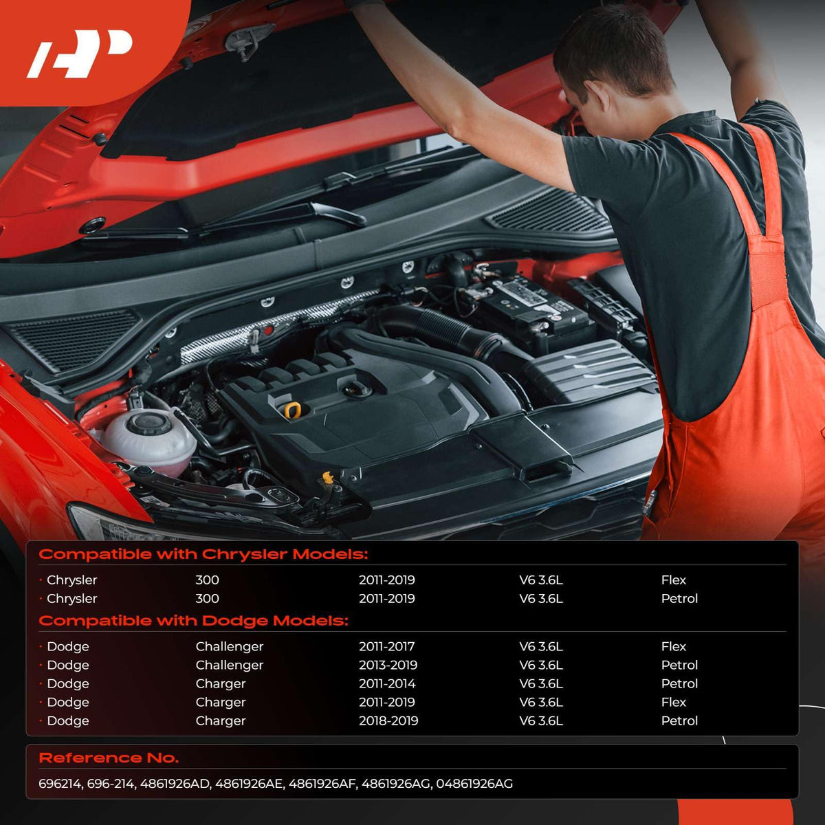 A-Premium Engine Air Intake Hoses Compatible with Dodge, Chrysler