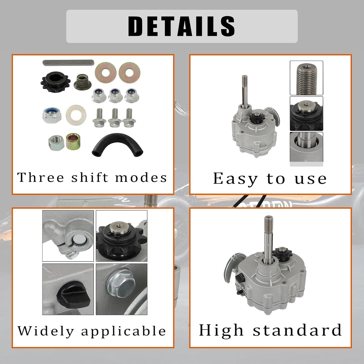 ALL-CARB Go Kart Forward Reverse Gearbox Replacement for 2HP-13HP