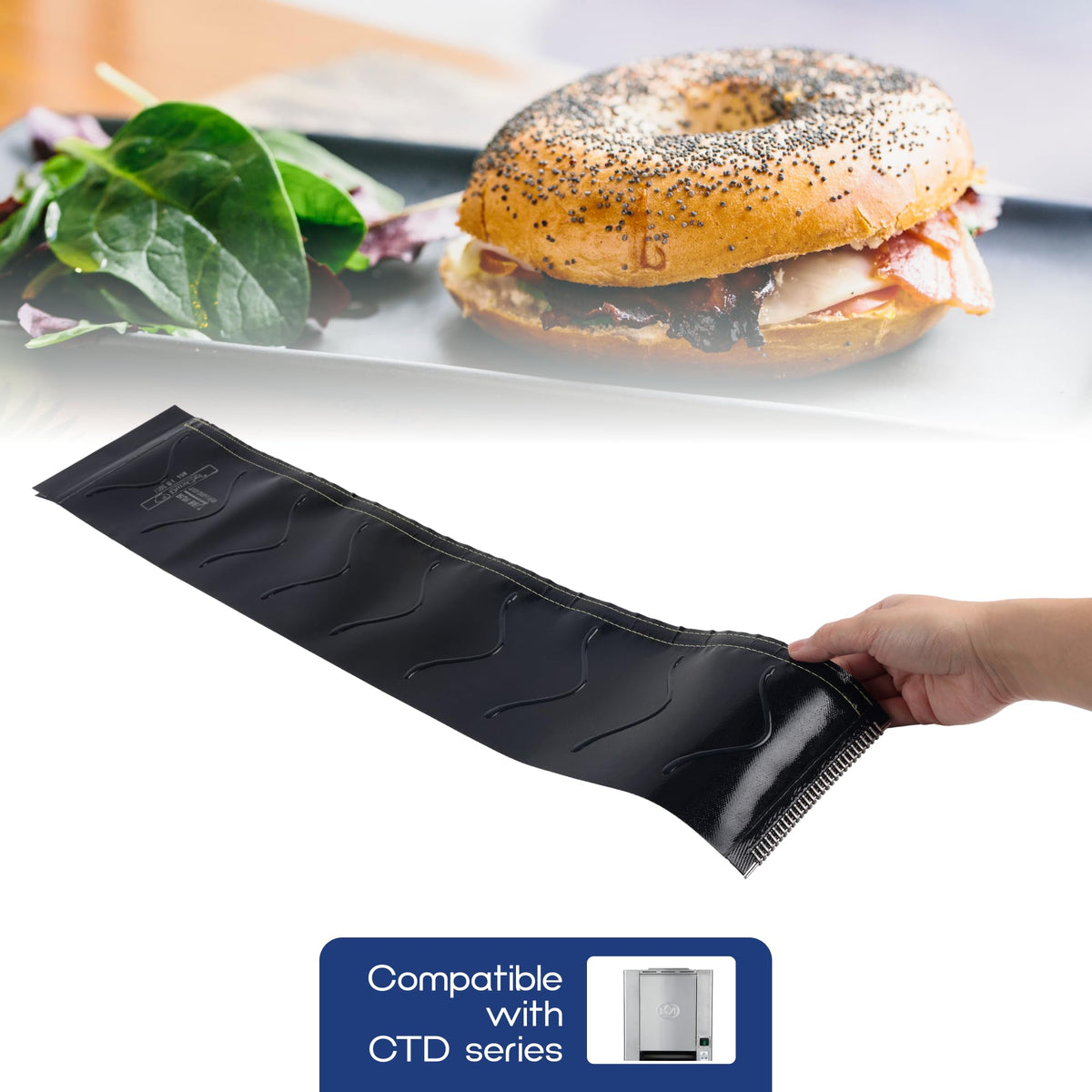Prince Castle Silicone Replacement Belt for Prince Castle CTD Series Contact Toaster