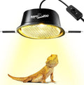 G9 Reptile Heat Lamp Bulb & Reptile Light Fixture with Safety Mesh Kit, 50W UVA Basking Light Fixture for Bearded
