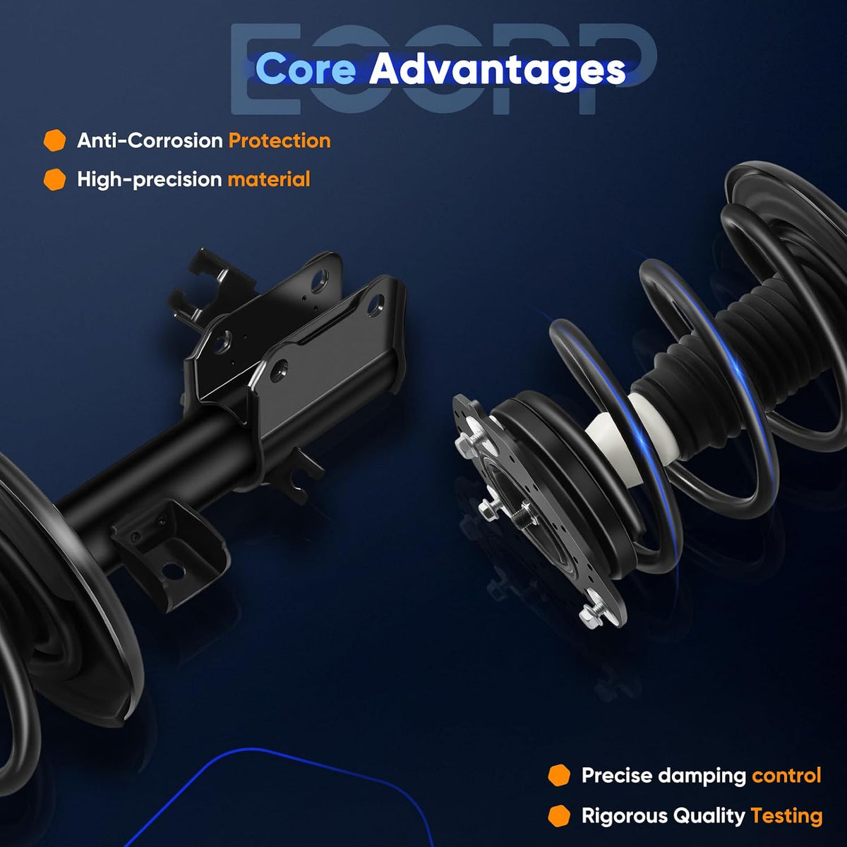 ECCPP Complete Struts Spring Assembly Front for Nissan Altima 2007-2013